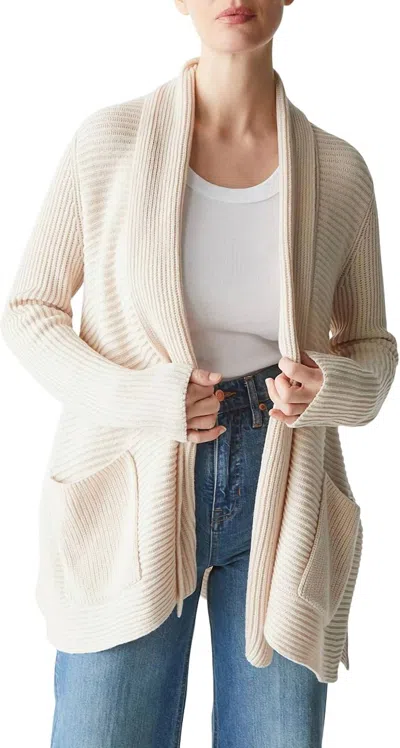 Michael Stars Vonn Open Cardigan In Cement In Neutral