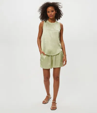 Michael Stars Walsh Satin Short In Green