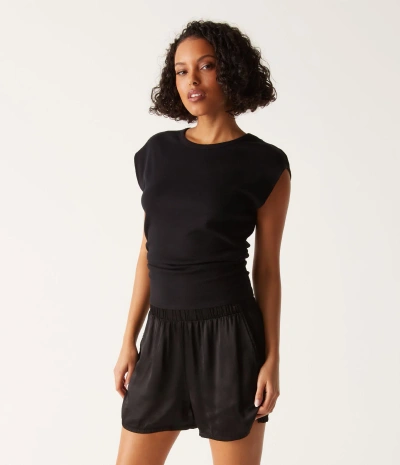 Michael Stars Walsh Satin Short In Black