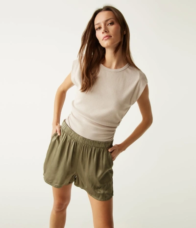 Michael Stars Walsh Satin Short In Olive