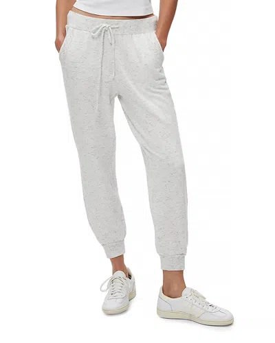 Michael Stars Warren Mixed Rib Joggers In Chalk