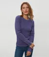 Michael Stars Willa Thermal Tee In Moonlit