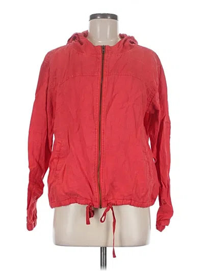 Pre-owned Michael Stars Windbreaker Jacket In Red