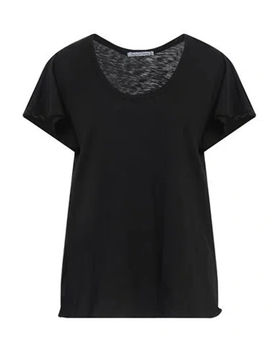 Michael Stars Woman T-shirt Black Size Onesize Supima