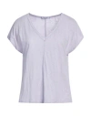 Michael Stars Woman T-shirt Lilac Size Onesize Supima In Purple
