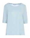 Michael Stars Woman T-shirt Sky Blue Size Onesize Cotton