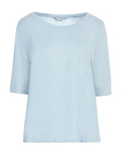 Michael Stars Woman T-shirt Sky Blue Size Onesize Cotton