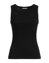 Michael Stars Halley Side Ruched Tank In Black