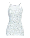 Michael Stars Woman Tank Top Light Blue Size Onesize Modal, Cotton