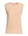 Michael Stars Woman T-shirt Sand Size L Cotton In Beige