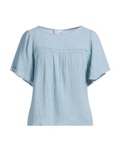 Michael Stars Woman Top Light Blue Size L Cotton