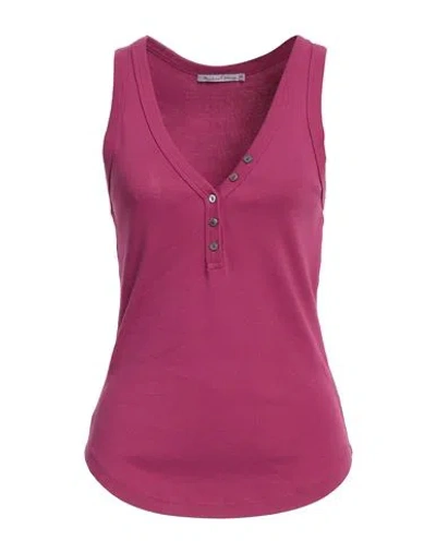 Michael Stars Woman Top Magenta Size Onesize Cotton