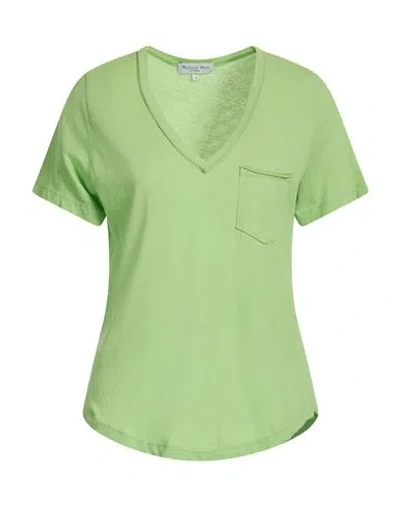 Michael Stars Woman T-shirt Lime Green Size Xs Cotton