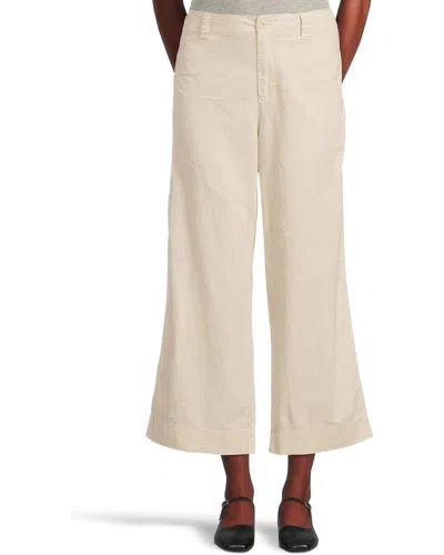 Michael Stars Women's  Geraldine Pants Windchime Linen Blend Cropped Red1304 In Neutral