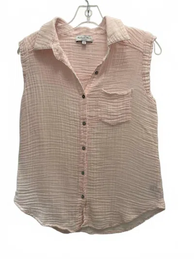 Michael Stars Women's Monique Button Down Tank Top In Bliss In Neutral