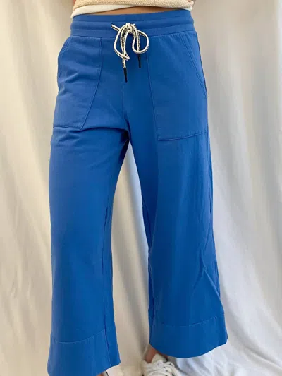 Michael Stars Women's Sadie Drawstring Sweatpant In Ocean In Blue