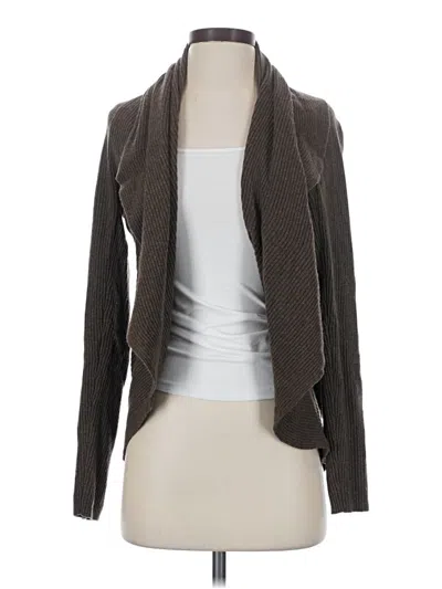 Pre-owned Michael Stars Wool Cardigan Sweater In Brown