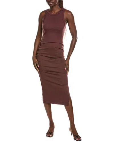 Michael Stars Wren Midi Dress In Brown