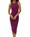 Michael Stars Wren Midi Dress In Grape In Purple
