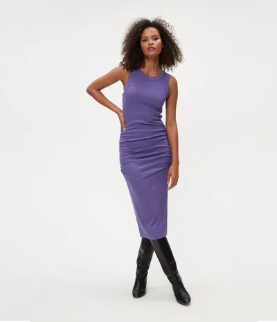 MICHAEL STARS WREN RIBBED MIDI DRESS