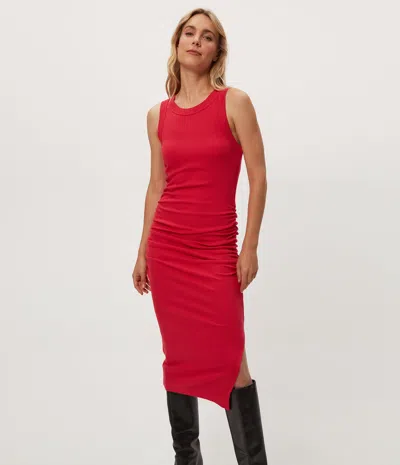 MICHAEL STARS WREN RIBBED MIDI DRESS