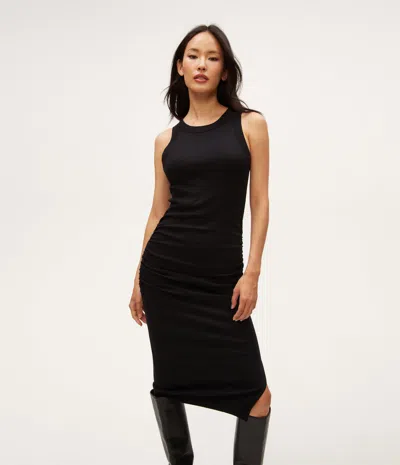Michael Stars Wren Ribbed Midi Dress In Seacrest