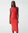 MICHAEL STARS WREN RIBBED MIDI DRESS