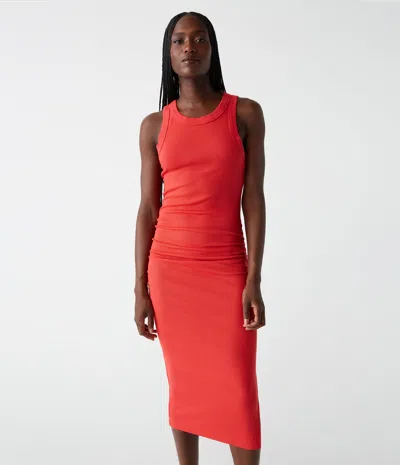 Michael Stars Wren Ribbed Midi Dress In Spritz