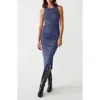 Michael Stars Wren Side Slit Sleeveless Body-con Midi Dress In Moonlit
