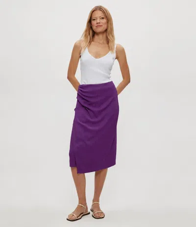Michael Stars Yeni Midi Skirt In Grape In Purple