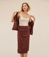 Michael Stars Yeni Ribbed Midi Skirt