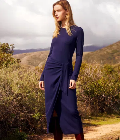 Michael Stars Yessenia Faux Wrap Midi Dress In Java