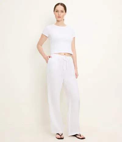Michael Stars Zadie Linen Pant In White