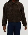 Michael Stars Ziggy Shaggy Shearling Jacket In Java In Brown
