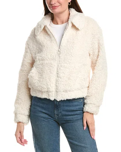 Michael Stars Ziggy Shaggy Shearling Jacket In Neutral