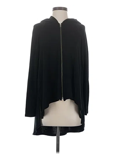 Pre-owned Michael Stars Zip Up Hoodie In Black