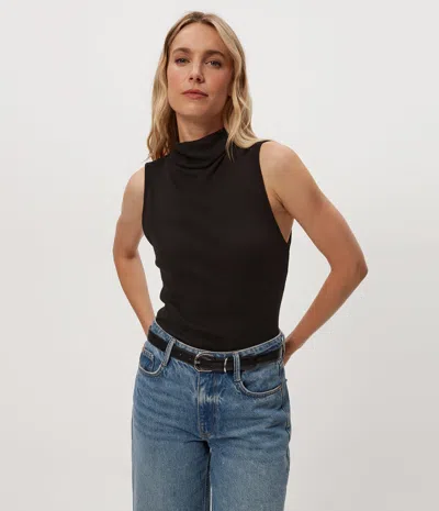 Michael Stars Zira Shine Tank In Black