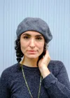Michael Stars Zoe Wool Beret Hat In Heather Grey