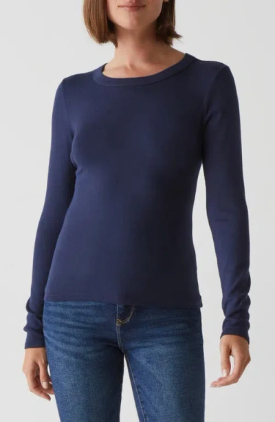 Michael Stars Zola Crewneck Tee In Nocturnal