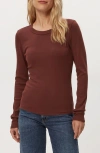 Michael Stars Zola Long Sleeve T-shirt In Red