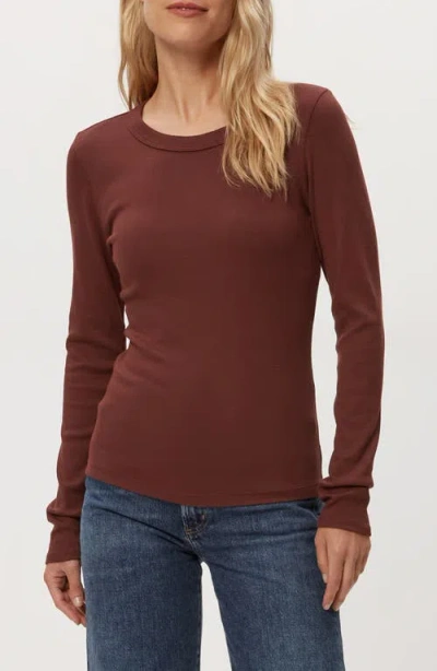Michael Stars Zola Long Sleeve T-shirt In Red