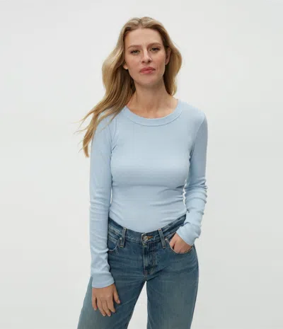 Michael Stars Zola Ribbed Tee In Fountain