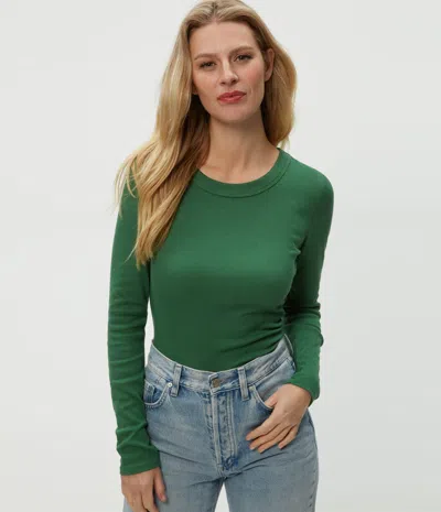 Michael Stars Zola Ribbed Tee In Palm
