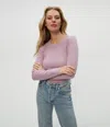 Michael Stars Zola Ribbed Tee In Sachet