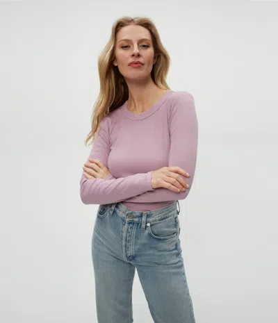 Michael Stars Zola Ribbed Tee In Sachet