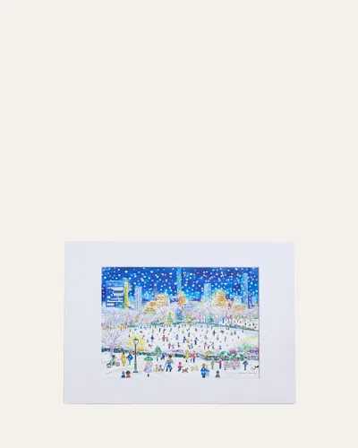 Michael Storrings Central Park Nighttime Art Print In Multi