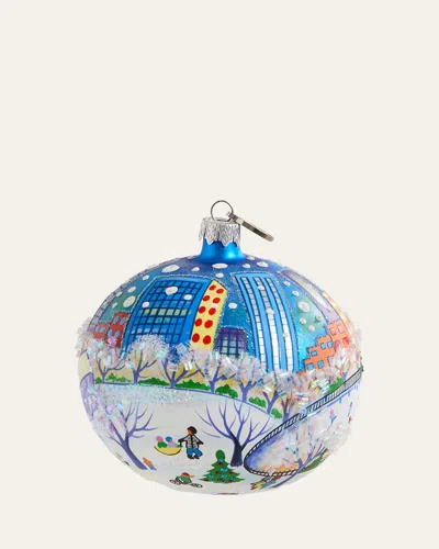 Michael Storrings Central Park Nighttime Christmas Ornament