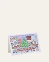 Michael Storrings Christmas Market In The City Note Cards, Set Of 8 In Multi