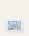 Michael Storrings Fifth Avenue Holiday Hustle Bustle Art Print In Multi
