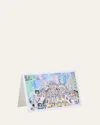 Michael Storrings Fifth Avenue Holiday Hustle Bustle Note Cards, Set Of 8 In Multi